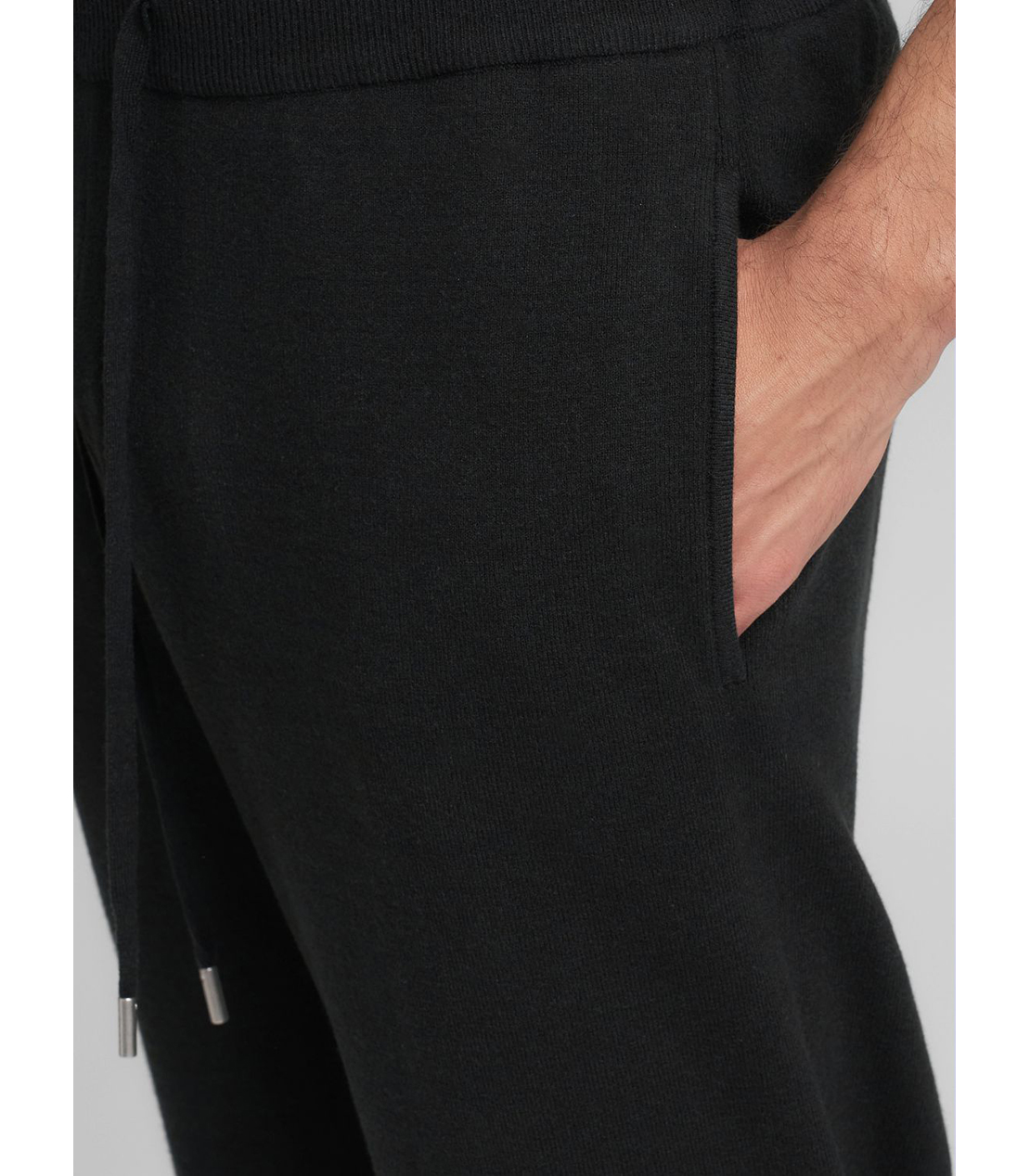 リサイクルファイバーニットジョグパンツ 詳細画像 ブラック 5